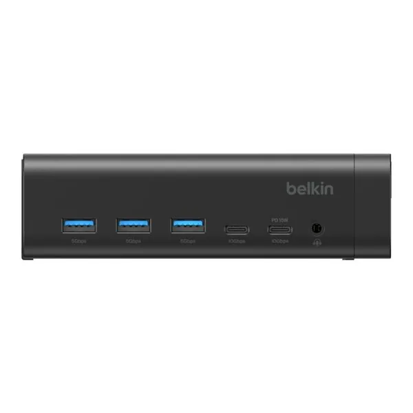 Belkin Station d'accueil USB-C 14-en-1 double écran 140 W, noir, photo 4