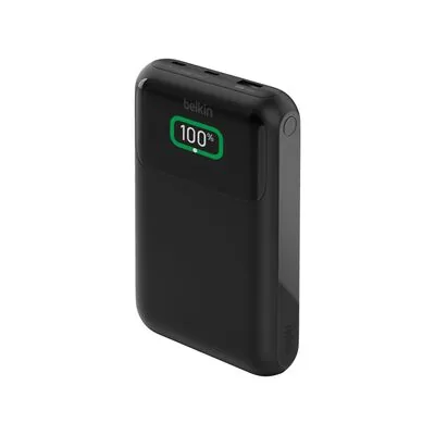 Belkin Batterie externe Pro pour ordinateur portable 20 000 mAh, 65 W, écran numérique, 2 ports USB-C et 1 port USB-A, Noir (BPB020btBK)