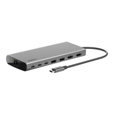Belkin Hub USB-C universel 8-en-1 double écran, gris sidéral (INC015btSGY-CZ)