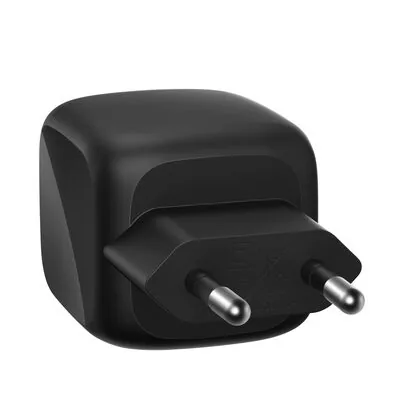 Belkin Chargeur secteur double USB-C PD 50 W avec PPS, noir (WCH019kqBK)
