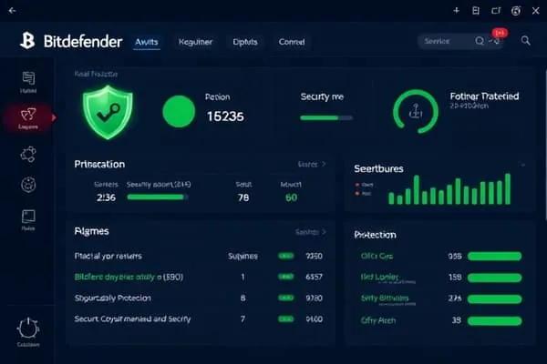 Interface d'un antivirus professionnel détectant les menaces