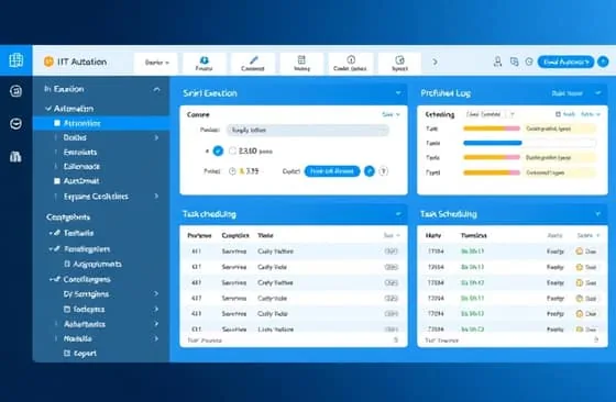 Interface d'automatisation des tâches et workflows IT