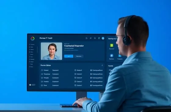 Session de prise en main à distance par un technicien