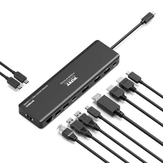 Station d'accueil mobile PORT Connect USB-C 1×4K, 9 périphériques, 100 W